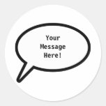 Word Balloon, YourMessageHere! Sticker