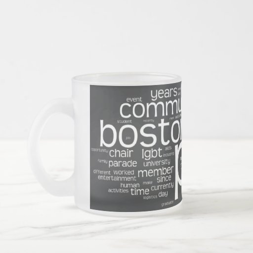 Word Cloud Frosted Mug