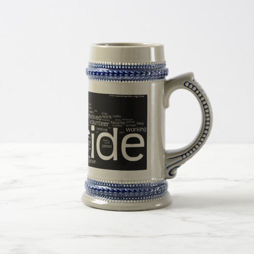 Word Cloud Gray Stein Coffee Mugs