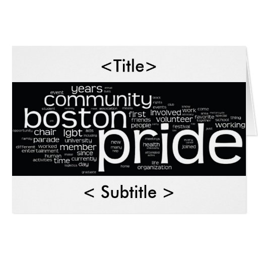 Word Cloud Greeting Card