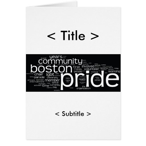 Word Cloud Notecard