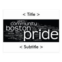 Word Cloud Postcard postcards