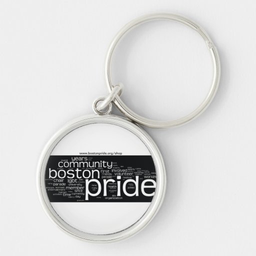 Word Cloud Round Keychain