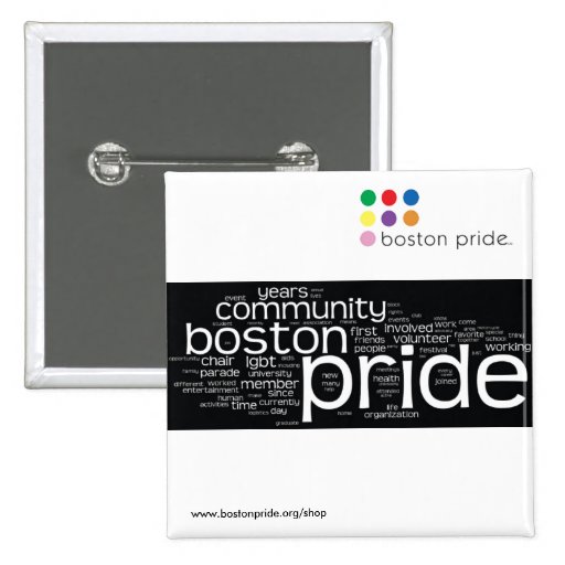 Word Cloud Square Pinback Button