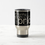 Word Cloud Stainless Traveler Coffee Mug