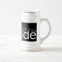 Word Cloud White Stein mugs