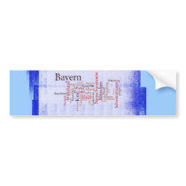 Word cloud word cloud Bavaria Bavaria Bumper Stickers