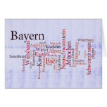 Word cloud word cloud Bavaria Bavaria Greeting Cards