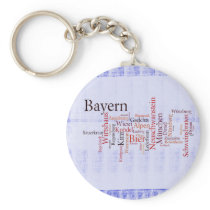 Word cloud word cloud Bavaria Bavaria Keychain
