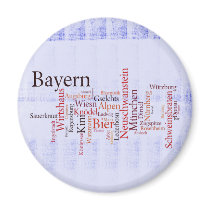 Word cloud word cloud Bavaria Bavaria Fridge Magnets
