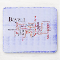 Word cloud word cloud Bavaria Bavaria Mousepads