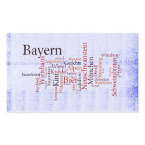 Word cloud word cloud Bavaria Bavaria Rectangular Sticker