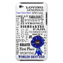 Word Collage Fathers Day iPod Touch Barely There iPod Touch Case