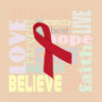Word Collage Inspiration T-Shirt for Stroke, AIDS