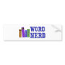 Word Nerd Bumper Sticker
