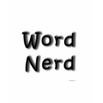 Word Nerd t-shirts