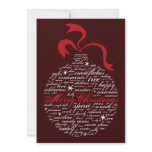 Word Ornament Personalized Invitation