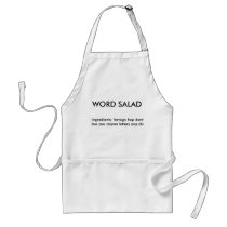 WORD SALAD, Ingredients: farrago hop dent box z... Apron