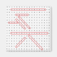 Word Search Geek Magnets