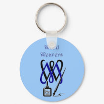 Word Weavers Keychain (Blue) by LMKC2008 Word Weavers Keychain (Blue)