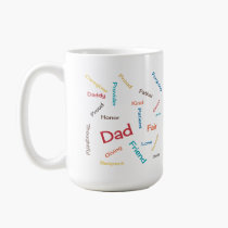 Words For Dad Mug mugs