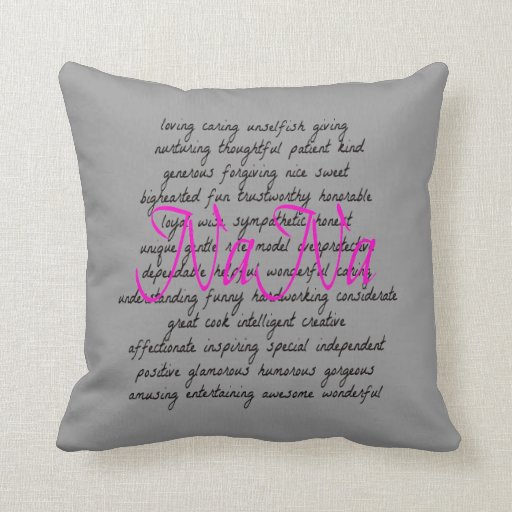 Throw Pillows With Words | words for nana throw pillow zazzle Throw Pillows With Words | words for nana throw pillow zazzle
