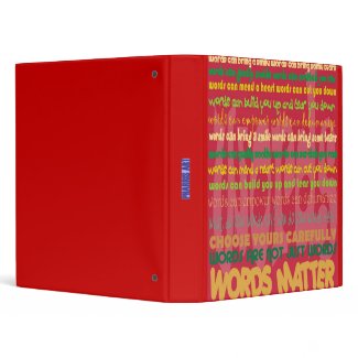 Words Matter Binder binder