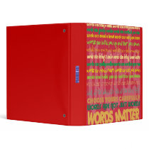 Words Matter Binder
