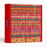 Words Matter Binder