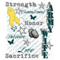 Words of an Army Wife t-shirts