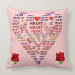 Words of Heart Square Pillow pillows