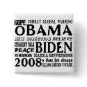 Words of Hope Obama & Biden 2008 Button by Prodem Words of Hope Obama & Biden 2008 Button