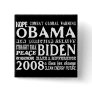 Words of Hope Obama & Biden 2008 Button 2