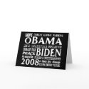Words of Hope Obama & Biden 2008 Greeting Card 2 by Prodem Words of Hope Obama & Biden 2008 Greeting Card 2