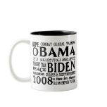 Words of Hope Obama &amp; Biden 2008 Large Mug