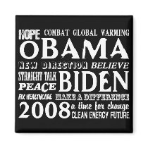Words of Hope Obama & Biden 2008 Magnet 2