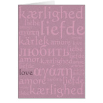 Words of Love cards