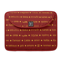 Words of Love Sleeve For MacBook Pro
