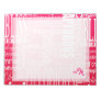 Words of Love Pink, Red and White Monogram Notepad