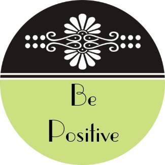 Words Of Motivation - Be Positive magnet