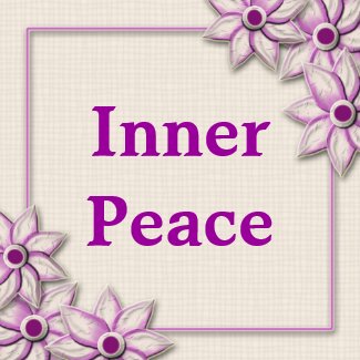 Words Of Motivation-Inner Peace magnet