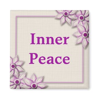 Words Of Motivation-Inner Peace magnet