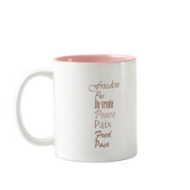 Words of Peace Mug by artology Words of Peace Mug