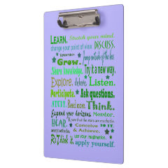 Words of wisdom collage clipboards