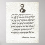 Words of Wisdom on Parchment=Abraham Lincoln Print