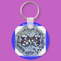 WORDS TO LIVE BY KEYCHAIN