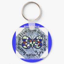 WORDS TO LIVE BY KEYCHAIN