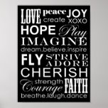 Words To Live By Poster