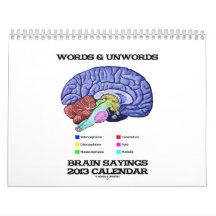 Words & Unwords Brain Sayings 2013 Calendar