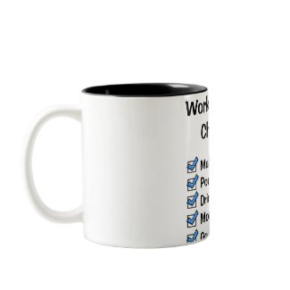 Work at Home Checklist mug